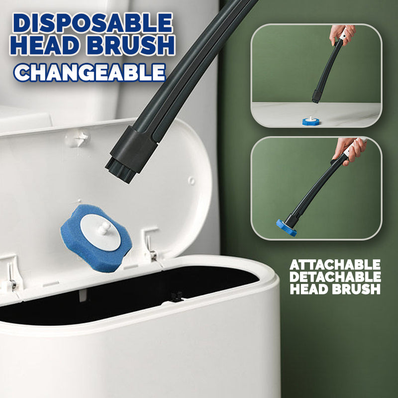 idrop Toilet Bowl Cleaner Brush with Disposable Detergent Head Brush