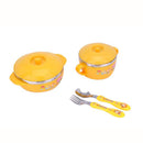 idrop CHILDREN BOWL SET - Eating Set with Spoon and Fork