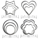 idrop [ 12pcs ] Cookie Cutter Set / Set Pemotong Bentuk Biskut / 曲奇刀组