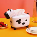 idrop 2 IN 1 Cute Cow Tissue Box Holder & Toothpick Container