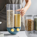 idrop 2 IN 1 Wall Mount Cereal Grain & Bean Storage Dispenser