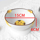 idrop [ 15CM / 1 PC ] Children Ceramic Food Bowl Tableware Set / Set Mangkuk Makan Seramik Kanak-Kanak / 陶瓷碗 6^陶瓷碗浮雕手绘-