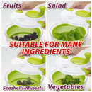 idrop [ 5 Liter ] Vegetable Salad Spin Dryer & Washer Spinner Dehydrator / Mangkuk Pemutar Pencuci dan Pengering Sayur / 脱水器