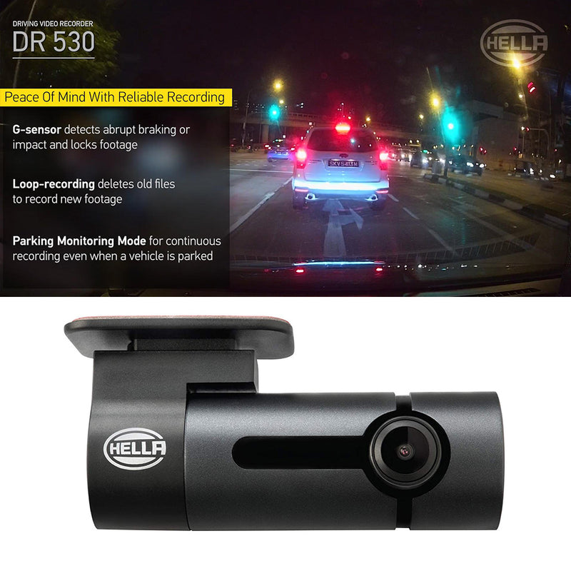 idrop HELLA - DR530 Car Camera Driving Video Recorder [ WiFi ] 1080P Full HD with G-Sensor DVR