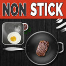 idrop 34cm Stainless Steel Non-Stick Cooking Wok with Full Stainless Steel Lid Cover