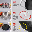 idrop [ 26CM / 28CM ] Stainless Steel Honeycomb Nonstick Cooking Wok SUS316 Heightened Hotpot With Steamer Layer / Periuk Memasak Keluli Tahan Karat dan Pengukus / (全满内蜂窝)26CM/28CM不粘SUS316加高火锅带蒸格