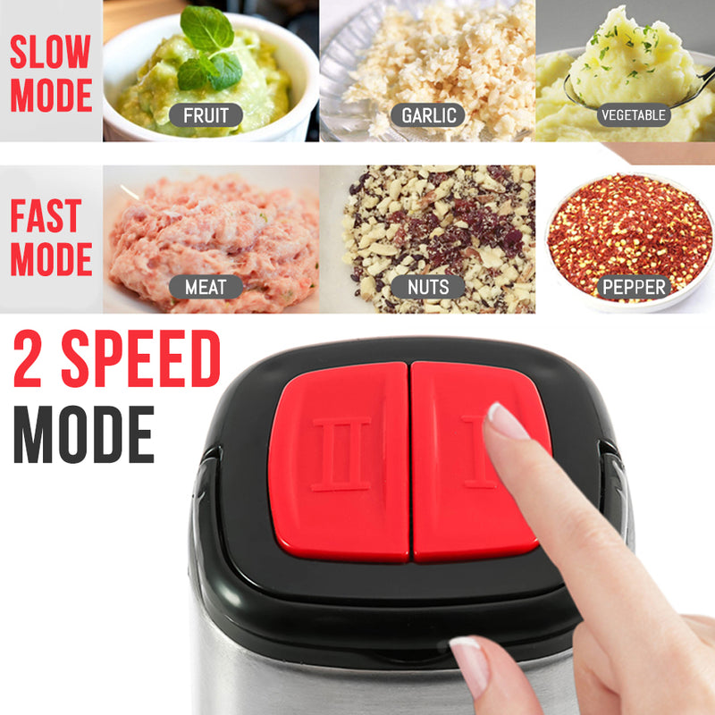 idrop 3L 2-Speed Kitchen Multifunction Electric Meat Vegetable Grinder Blender [ 300W ]