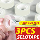 idrop [ 3PCS ]1.8CM  OPP Selotape Transparent Tape / Pita Lekat Lutsinar / 透明胶带 [ 1.8cm X 25 yard ]