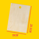 idrop [ 6pcs ] Kitchen Knife Set with Wooden Cutting Chopping Board / Set Pisau Dapur Memasak dan Papan Potong / 小号木菜板套装双面吸 (19*28CM)(菜板+3PCS 厨师刀+剪刀+果刀 )