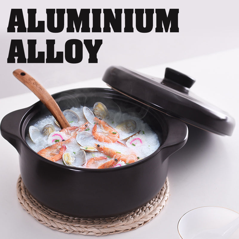 idrop 30CM 2 Layer Alluminium Alloy Cooking Steamer Stew Pot Casserole