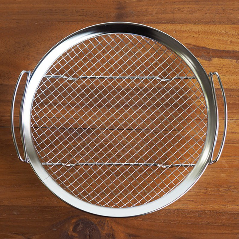 idrop [ 21CM ] Stainless Steel Double Ear Round Mesh Steam Basket / Jaring Masak Stim / 21CM不锈钢双耳圆形网篮