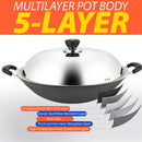 idrop [ 40CM ] Iron Casted Nonstick Cooking Wok / Kuali Masak / 铸铁不粘锅