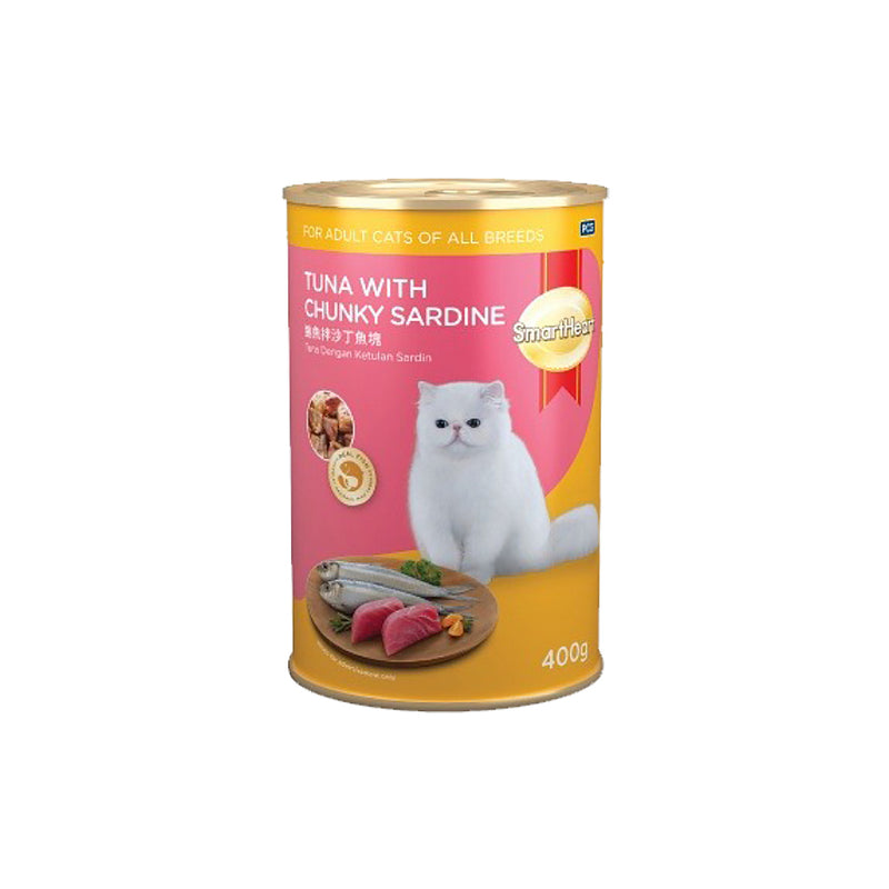 idrop [ 400g ] SmartHeart Pet Cat Canned Food Cat Wet Food / Makanan Basah Kucing Haiwan Peliharaan / 宠物猫罐头猫湿粮