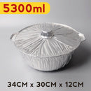 idrop Disposable Takeaway Tin Foil Food Storage Bowl Pot with Lid Cover