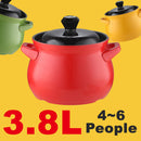 idrop [ 3.8L / 5L ] Ceramic Casserole Cooking Pot with Lid Cover