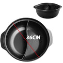 idrop [ 6 Liter ] 36CM 2 in 1 Ceramic Mandarin Duck Claypot / Mangkuk Seramik Dua Dalam Satu / 6L鸳鸯锅(不带盖)36CM(砂煲)(金刚煲V6)