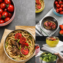 idrop [ 8PCS ] 12CM Stainless Steel Food Eating Bowl
