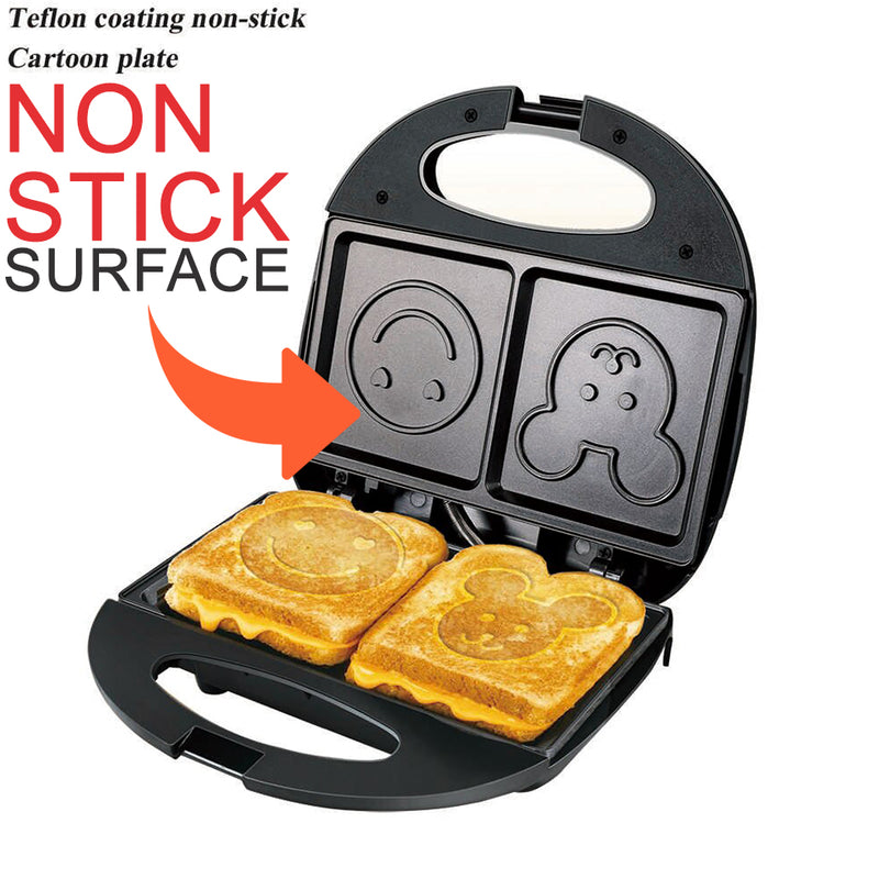 idrop Electric Sandwhich Toaster Maker with Cartoon Face [ 750W ]