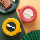 idrop Multi Compartment Grid Seasoning Storage Box with Spoons / Kotak Simpan Rempah Ratus / 美之扬四格塑料调味盒