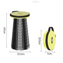 idrop Adjustable Foldable Telescopic Portable Sitting Stool / Kerusi Duduk Senang Lipat Mudah Alih / 折叠收纳凳(7-47CM高度)