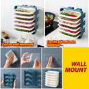 idrop [ 6 LAYER ] Wall Mounted Kitchen Food Cooking Preparation Tray Drawer