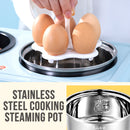 idrop [ ALL IN 1 ] 3 IN 1 Multifunctional Electric Toaster Maker Oven with Cooking Frying Pan and Cooker Pot