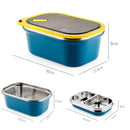 idrop [ 1200ml ] Double Layer SUS304 Stainless Steel Lunch Box / Bekas Makanan 2 lapis / 双层不锈钢带格饭盒 (304) [ FREE SPOON ]