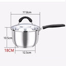 idrop [ 18CM ] Milk Pot Induction Stainless Steel Cooking Pot