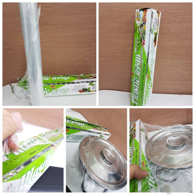 idrop [ 20M x 30CM ] Clear Wrap Transparent Food and Item Wrapping Plastic Packaging