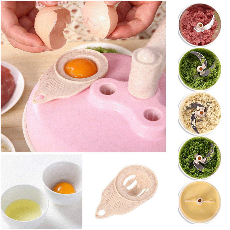 idrop MEAT & VEGETABLE GRINDER - Kitchen Hand Manual Blending Food Blender