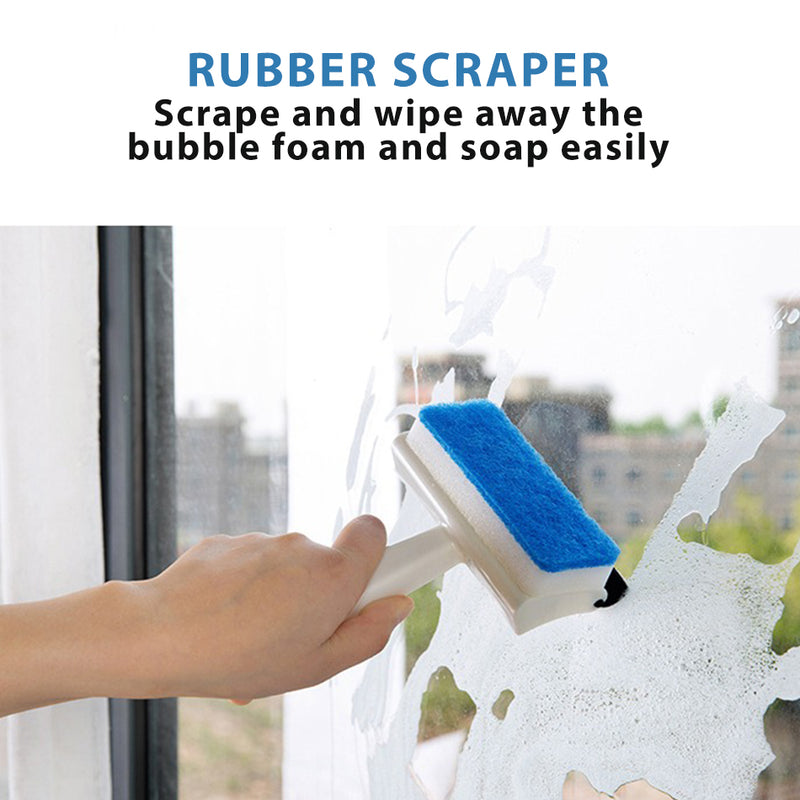 idrop [ 2 IN 1 ] Window Mirror Wiper Cleaning Washing Scrubber / Pengelap Pencuci Tingkap Cermin / 浴室镜子海绵刷