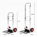 idrop Foldable Compact Folding Aluminium Frame Steel Plate Trolley Luggage Cart Load Bearing 80kg / Troli Tolak Barang / 可折叠紧凑型折叠铝框钢板手推车行李车