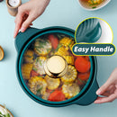 idrop [ 3L ] Heat Resistant Heat Casserole with Glass Lid Periuk Casserole Seramik 耐高温陶瓷砂锅玻璃盖(砂煲)