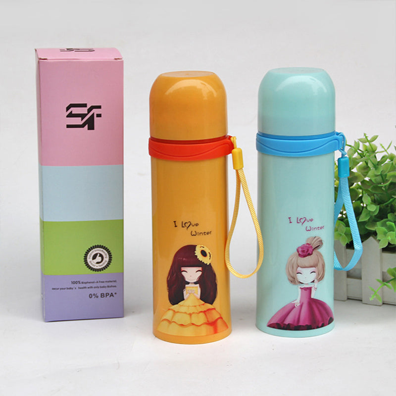 idrop 300ml Insulation GIRLS Thermos Flask Drinking Bottle