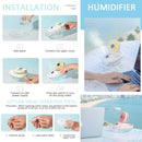 idrop [ 260ml ] Folding Desktop Rechargeable Humidifier & Cooling Fan / Kipas & Mesin Pelembap Udara Mudah Alih / 游艇喷雾风扇(风扇+加湿器260ML)OCEANS HUMIDIFIER & FAN