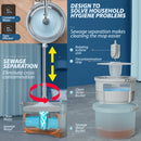 idrop Sewage Separation Round Mop / Mop Lantai Rumah / 污水分离托把加32CM加高水桶(2片布)