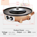 idrop [ 42CM ] 2 IN 1 Hotpot Shabu-Shabu Electric Cooking Grill BBQ Cooker [ 1200W + 1350W ]