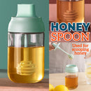 idrop [ 250ml ] Seasoning Honey & Oil Glass Jar Storage Cup