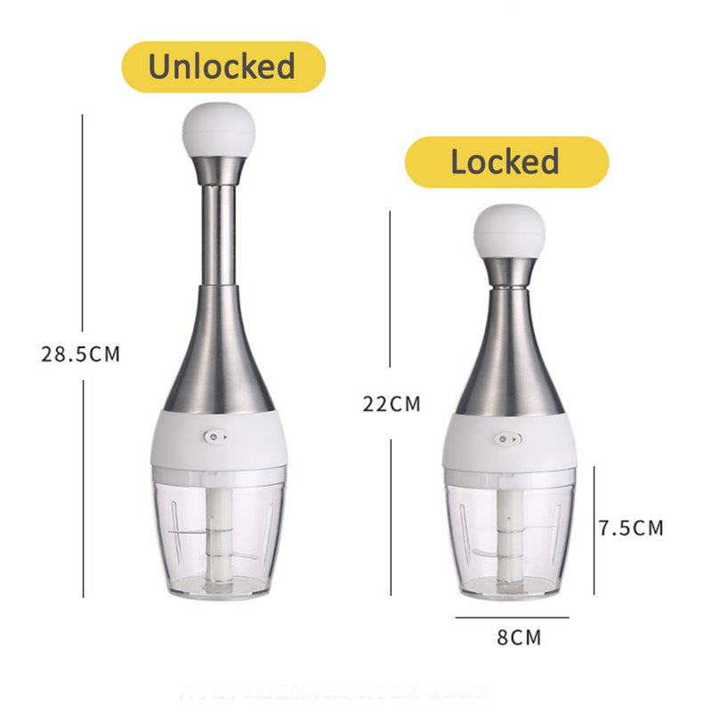 idrop Handheld Manual Press Blender Mixer Garlic Chopper / Alat Blender Tangan Jenis Tekan /