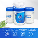 idrop [ 60 sheets/bucket ] WIPES Alcohol Sterilized Single-Use Portable Non-Woven Cloth / Kain Alkohol Pencuci / 60 片湿巾酒精消毒一次性便携式无纺布