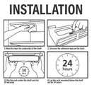 idrop Under Shelf Seasoning Spice Rack / Rak Gantung Perencah & Rempah / 挂柜调味罐收纳架(不带罐)