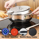 idrop 1.8L Stainless Steel Kitchen Fryer Cooking Pot [ 20CM ]