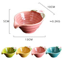 idrop Ceramic Oil Separating Bowl  / Mangkuk Seramik / 陶瓷碟 5.1"陶瓷冰裂釉旋涡碗13*10*5CM
