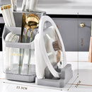 idrop Multifunctional Kitchen Knife Chopstick & Utensil Holder Storage Rack / Rak Sudu Garfu Penyimpanan Pelbagai Guna / PET刀架筷笼OPP袋包装