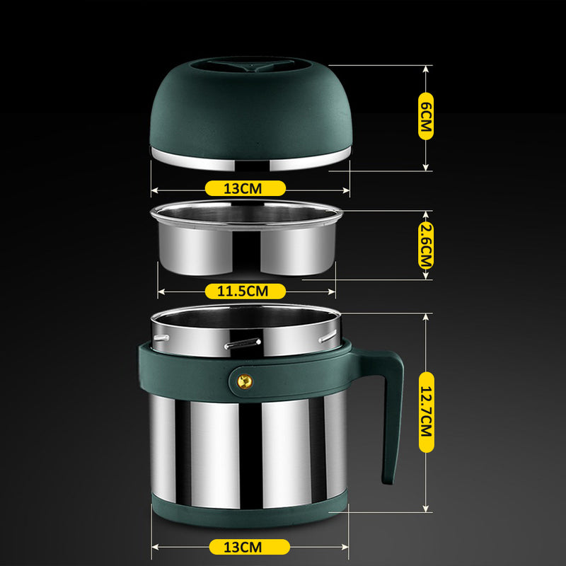 idrop [ 1.5L ] Multifunction Double Layer Heat Insulation Lunch Box Food Cup Container SUS304 Stainless Steel / Bekas Makanan Penebat Haba Keluli Tahan Karat / 1.5L饭盒(双层快餐杯)(304不锈钢 )MEAL CUP