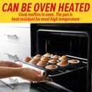 idrop [ 12 Slot ] Nonstick Coating Muffin cake Baking Cooking Pan Tray [ 35.5CM X 26CM ]