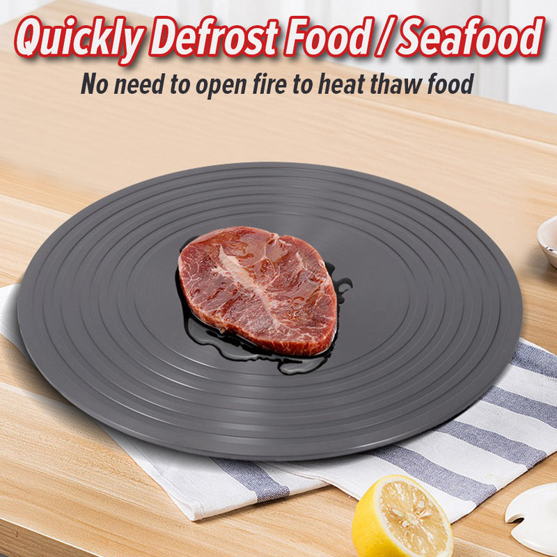 idrop [ 28CM ] Double Sided Thawing Heat Conduction Plate with Folding Handle / Piring Pencairan Konduktif Makanan / 手柄)带柄双面解冻导热板折叠款(解冻板 )