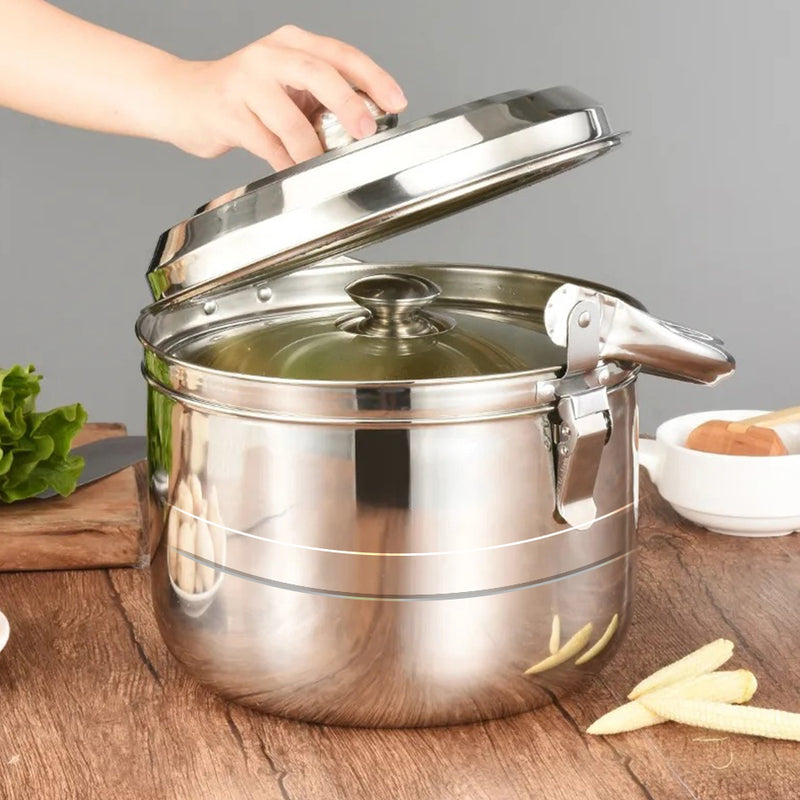 idrop [ 9L / 7L ] Kitchen Thermal Insulated Cooker & Steamer Cooking Pot with Handle / Periuk Masak & Stim / 厨房保温锅蒸锅带手柄