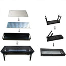 idrop [ 60CM ] Long Foldable BBQ Charcoal Grill Outdoor Camping Picnic Barbecue Set / Pemanggang  BBQ Mudah Alih / 长款可折叠烧烤木炭烧烤户外野营野餐烧烤套装