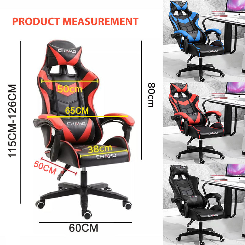 idrop CHAHO Ergonomic E-Sport Gaming Chair With Adjustable Reclining Backrest & Seat Height / Kerusi Permainan Komputer E-Sukan / 电竞电竞椅